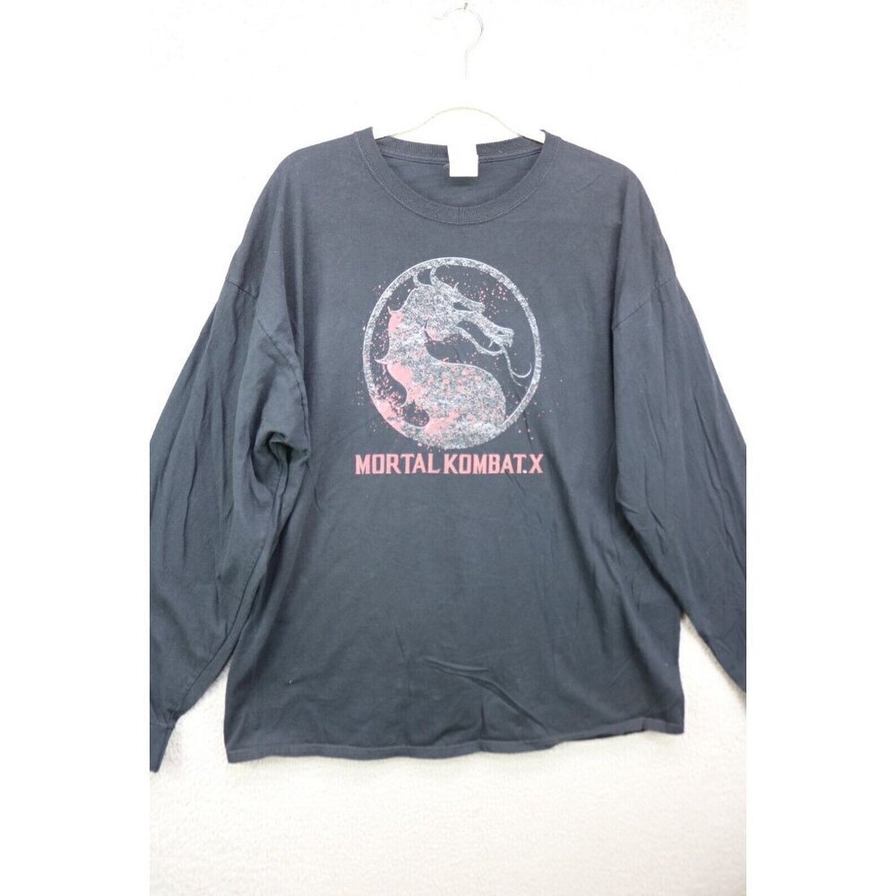 Mortal Kombat X Long Sleeve Tee Shirt-Size 2XL-Fruit of the Loom-Gaming